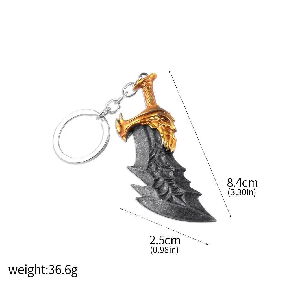 Game God Of War Series Kratos Sword Weapon Keychain Pendant Keyring Jewelry - Maxwell shop