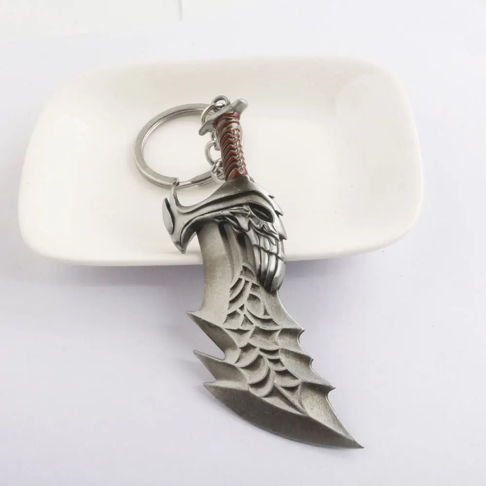 Game God Of War Series Kratos Sword Weapon Keychain Pendant Keyring Jewelry - Maxwell shop