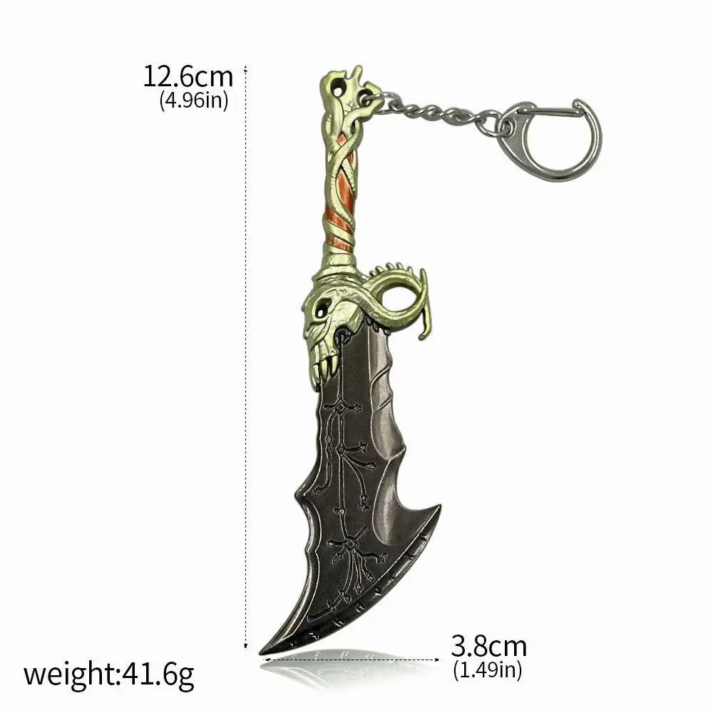 Game God Of War Series Kratos Sword Weapon Keychain Pendant Keyring Jewelry - Maxwell shop