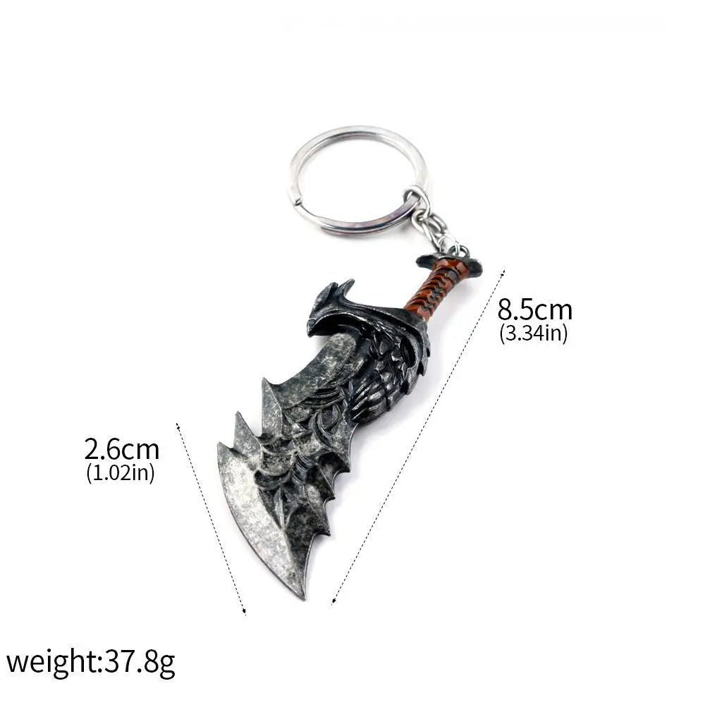 Game God Of War Series Kratos Sword Weapon Keychain Pendant Keyring Jewelry - Maxwell shop
