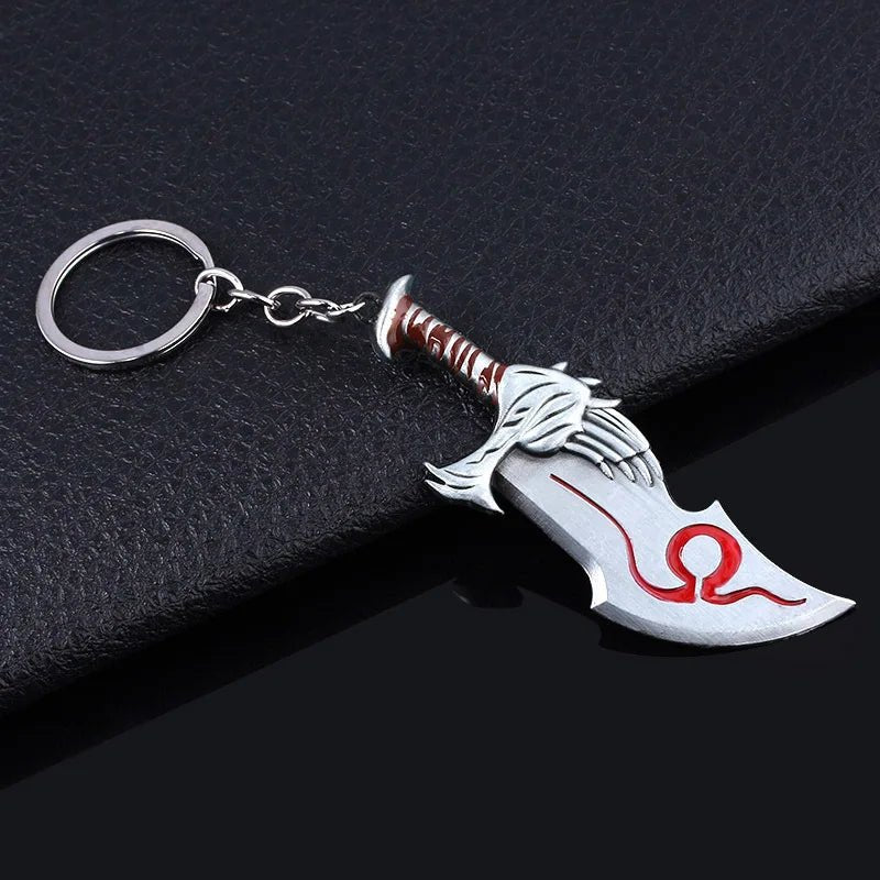Game God Of War Series Kratos Sword Weapon Keychain Pendant Keyring Jewelry - Maxwell shop