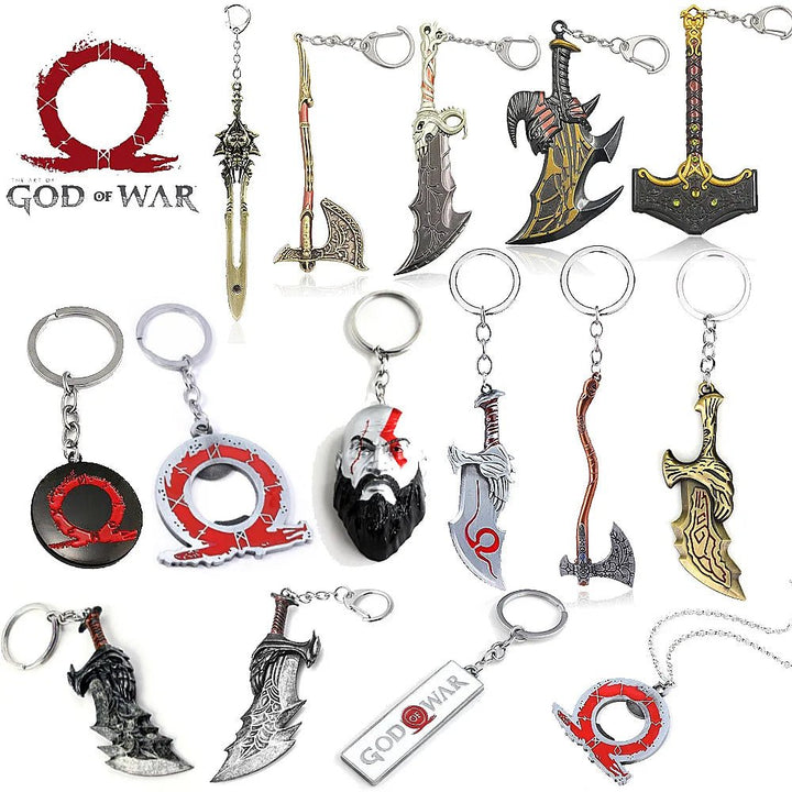 Game God Of War Series Kratos Sword Weapon Keychain Pendant Keyring Jewelry - Maxwell shop
