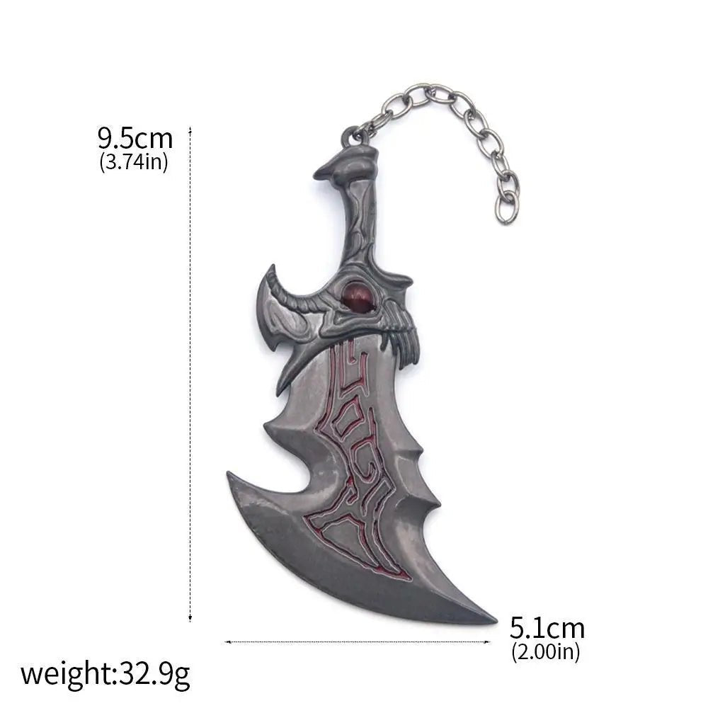 Game God Of War Series Kratos Sword Weapon Keychain Pendant Keyring Jewelry - Maxwell shop