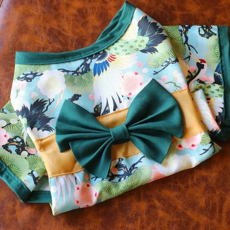 Japanese Style Thin Cat Dog Coat Kimono Summer Pet Clothes for Cats Dogs - Maxwell shop