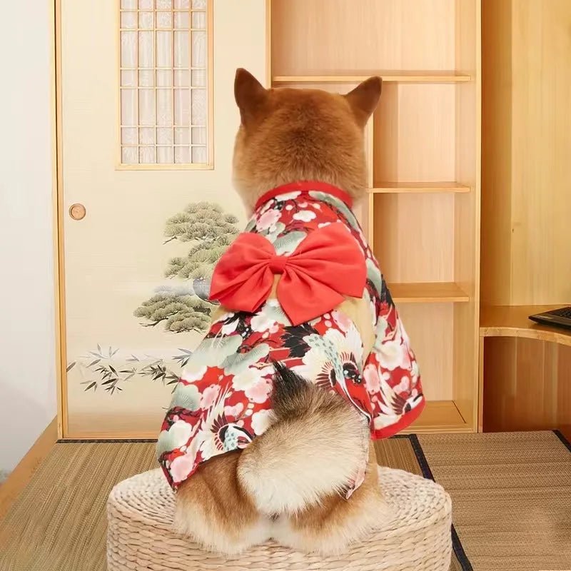 Japanese Style Thin Cat Dog Coat Kimono Summer Pet Clothes for Cats Dogs - Maxwell shop