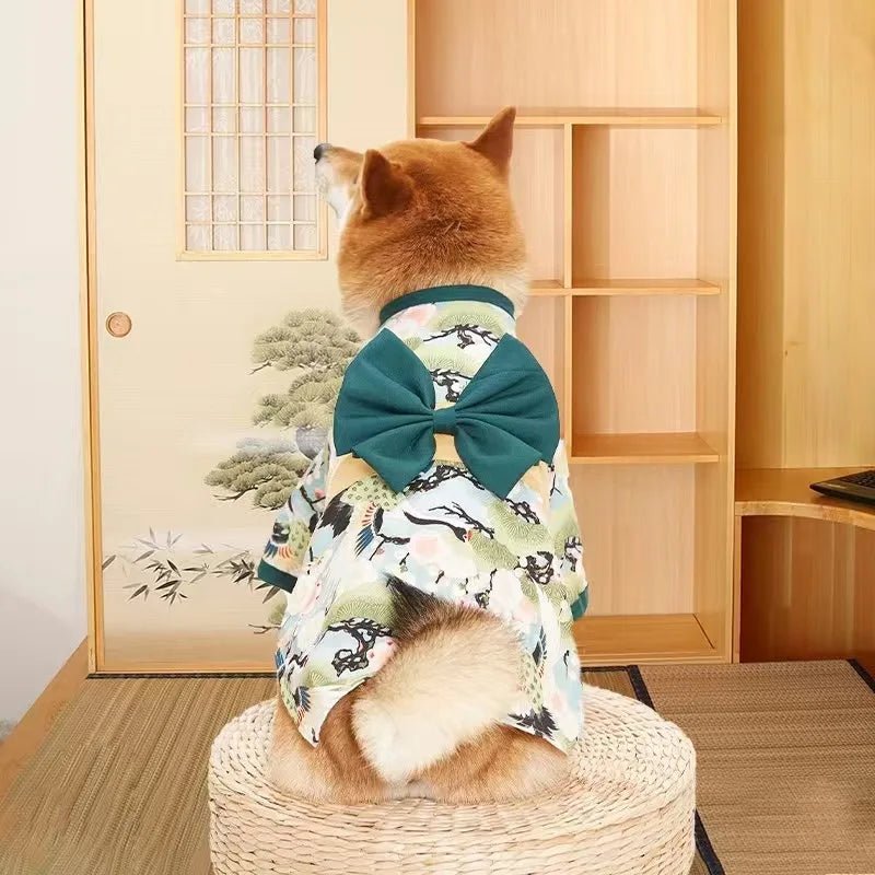 Japanese Style Thin Cat Dog Coat Kimono Summer Pet Clothes for Cats Dogs - Maxwell shop