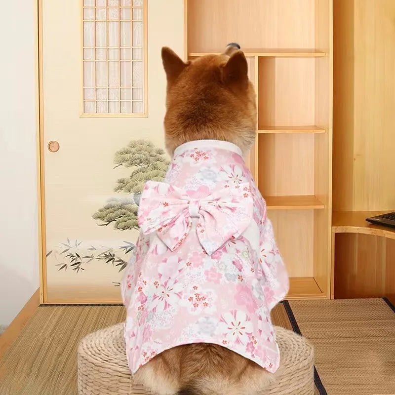 Japanese Style Thin Cat Dog Coat Kimono Summer Pet Clothes for Cats Dogs - Maxwell shop