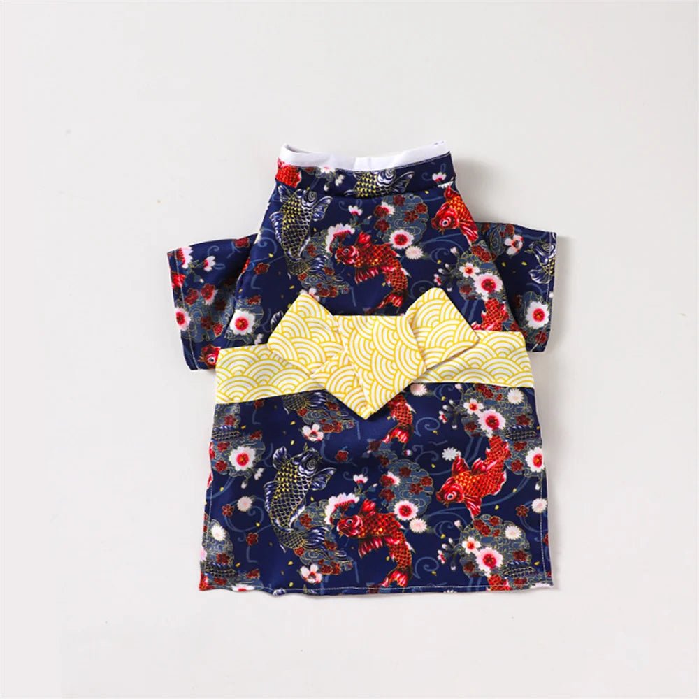 Japanese Style Thin Cat Dog Coat Kimono Summer Pet Clothes for Cats Dogs - Maxwell shop