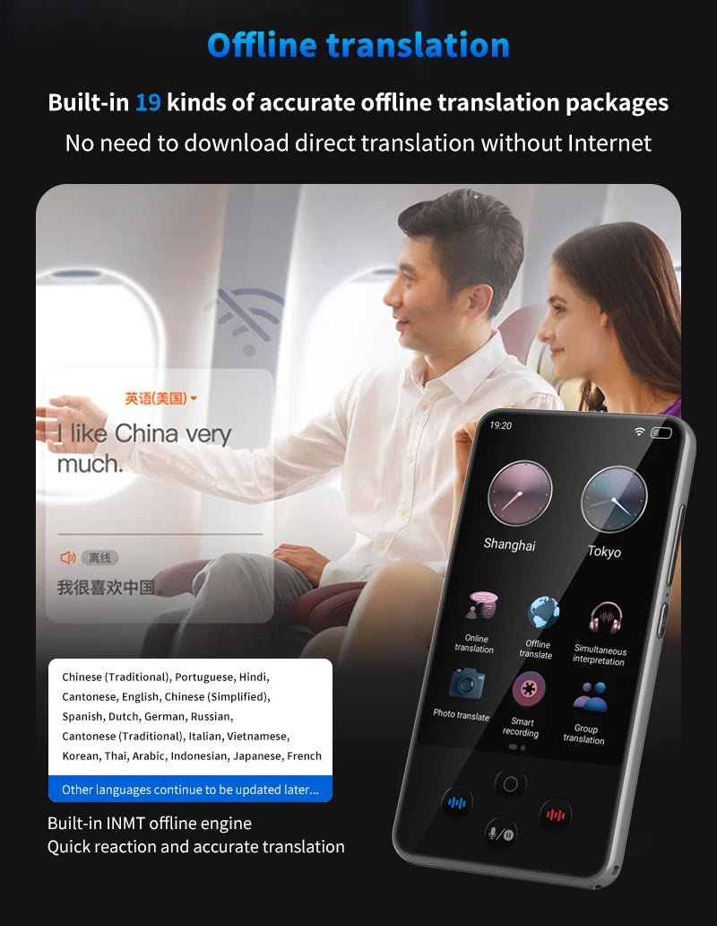 Language Translator Device Support 138 Traductor De Idiomas En Tiempo Real Translation - Maxwell shop