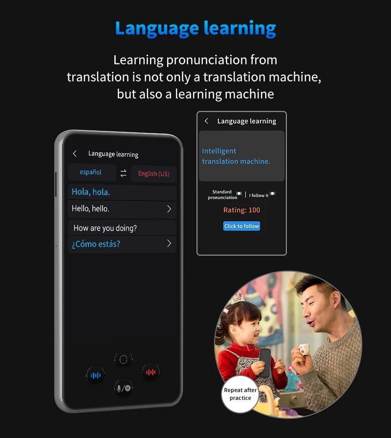 Language Translator Device Support 138 Traductor De Idiomas En Tiempo Real Translation - Maxwell shop