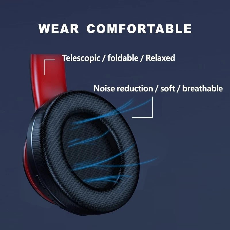 Lenovo HD200 Bluetooth Earphones Over-ear Foldable Computer Wireless Headphones Noise - Maxwell shop