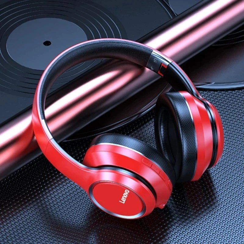 Lenovo HD200 Bluetooth Earphones Over-ear Foldable Computer Wireless Headphones Noise - Maxwell shop