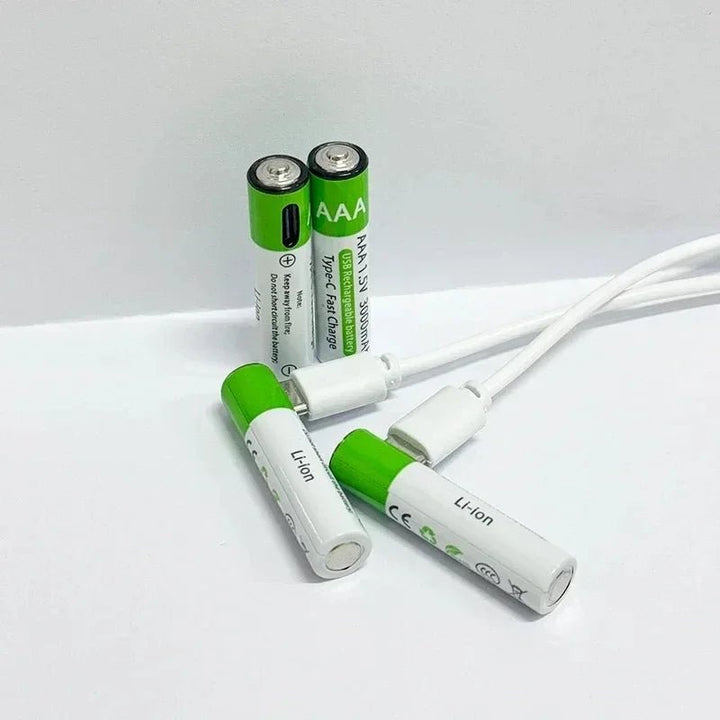 Lithium-Ion Battery Type-C Rechargeable High-Capacity AA&AAA Battery - Maxwell shop
