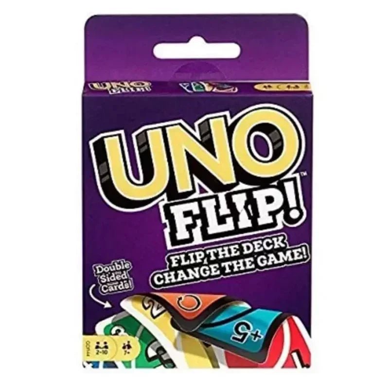 Mattel UNO FLIP! Games Family Funny Entertainment Board Game Fun Playing Cards - Maxwell shop