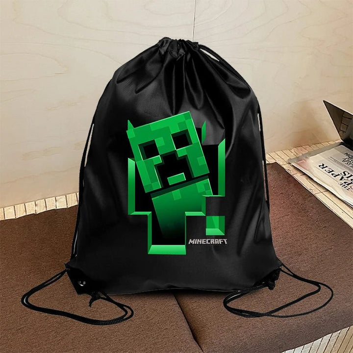 Minecraft Drawstring Bag Travel Clothes Shoes Storage Bags - Maxwell shop