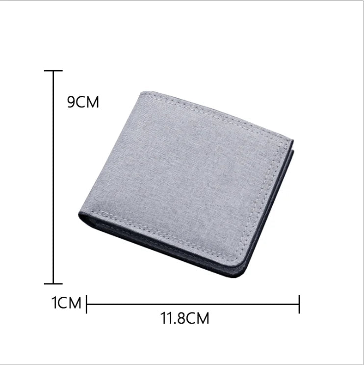 Miner Crafting Pixel Canvas Canvas Wallet Fashion Thin Men Card Holder Minecraft wallet - Maxwell shop