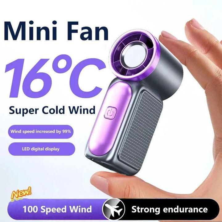 Mini Handheld Fan 3600mAh High-Speed Portable Turbo Pocket Fan for Outdoor Travel - Maxwell shop
