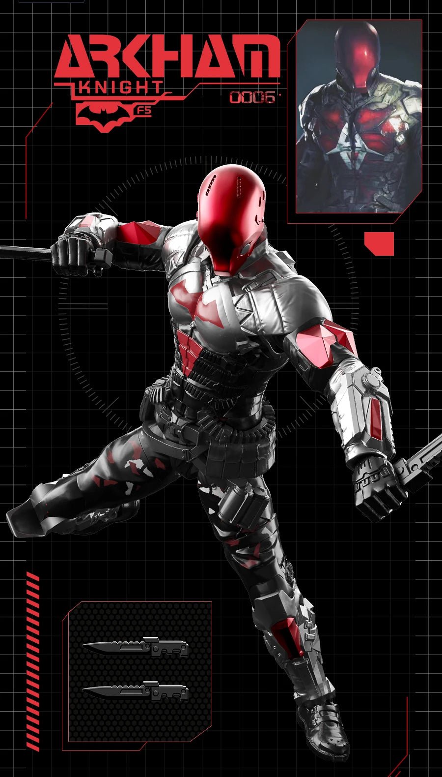 New F5 Batman Arkham Knight assembled Model Blind Box 7style 10cm Action figures - Maxwell shop