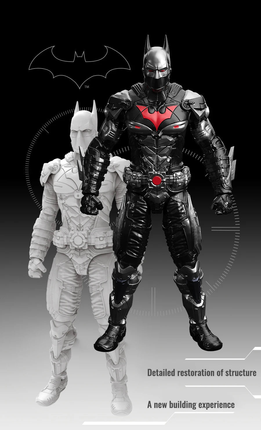 New F5 Batman Arkham Knight assembled Model Blind Box 7style 10cm Action figures - Maxwell shop