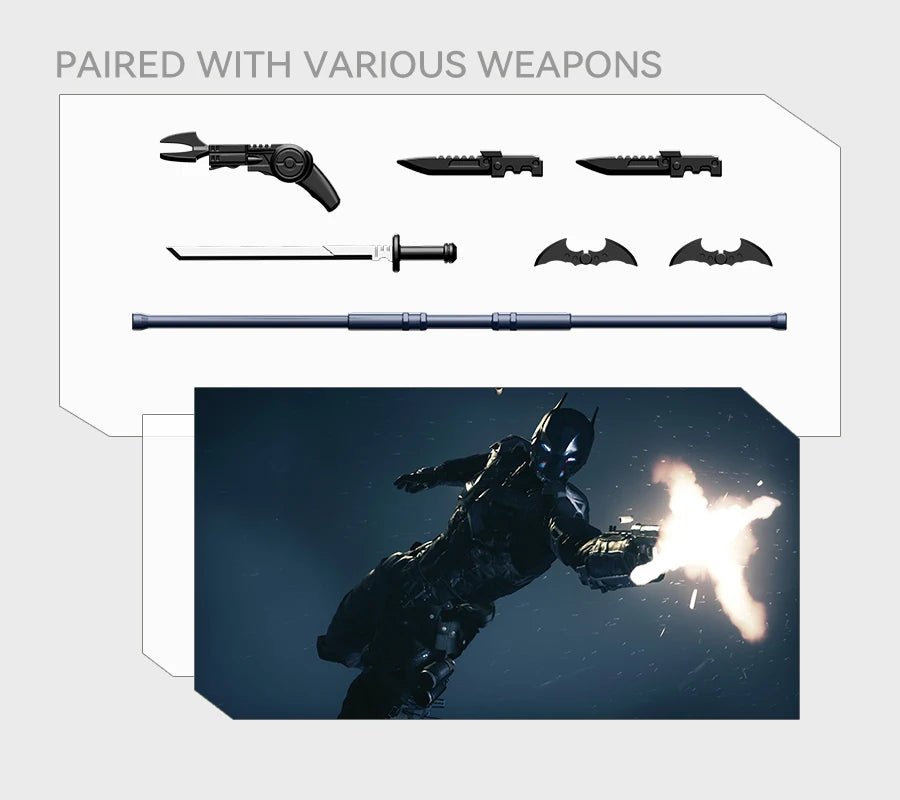 New F5 Batman Arkham Knight assembled Model Blind Box 7style 10cm Action figures - Maxwell shop