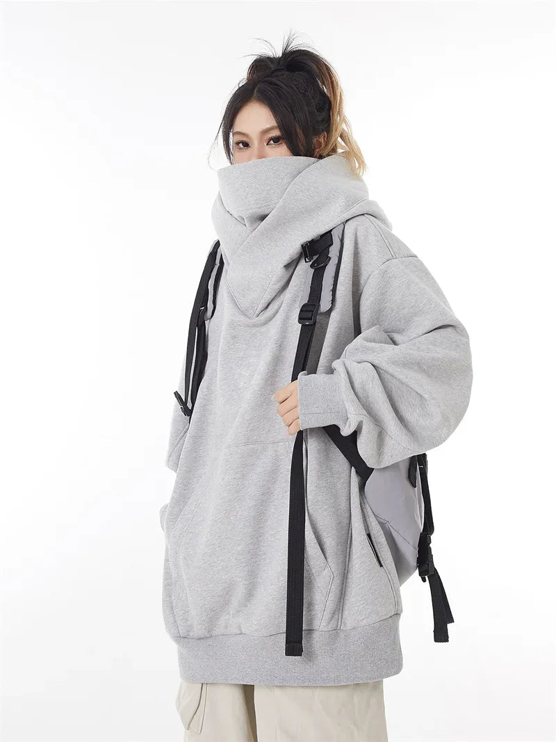 Ninja Turtleneck Hoodies For Men-Women Y2K Vintage Fleece Japanese Streetwear - Maxwell shop