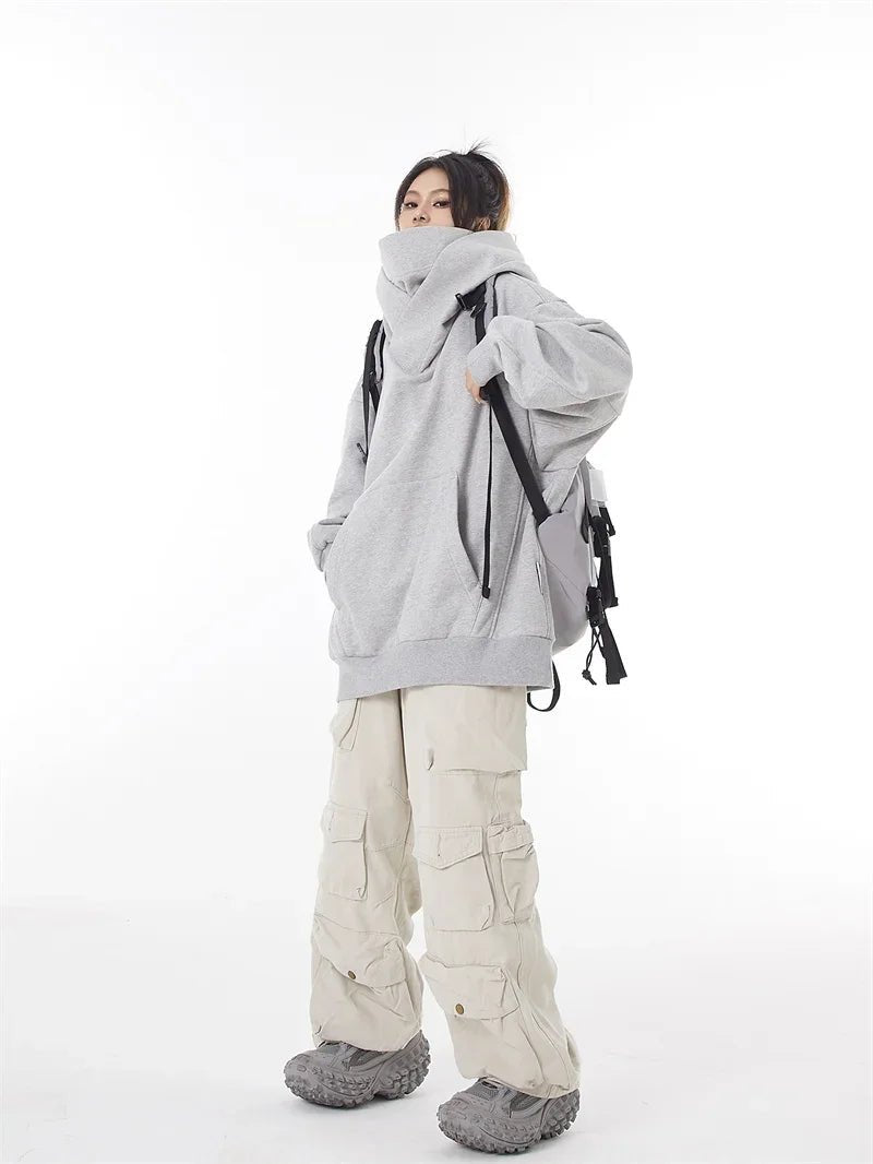 Ninja Turtleneck Hoodies For Men-Women Y2K Vintage Fleece Japanese Streetwear - Maxwell shop