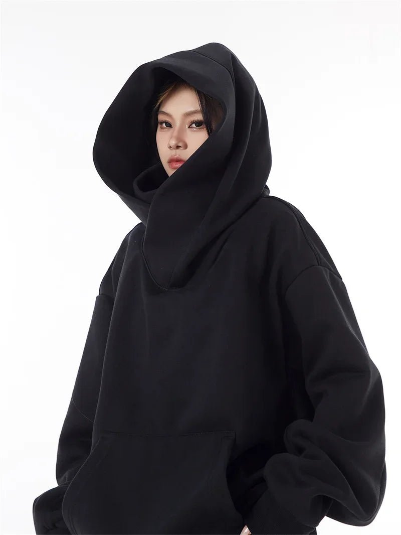 Ninja Turtleneck Hoodies For Men-Women Y2K Vintage Fleece Japanese Streetwear - Maxwell shop