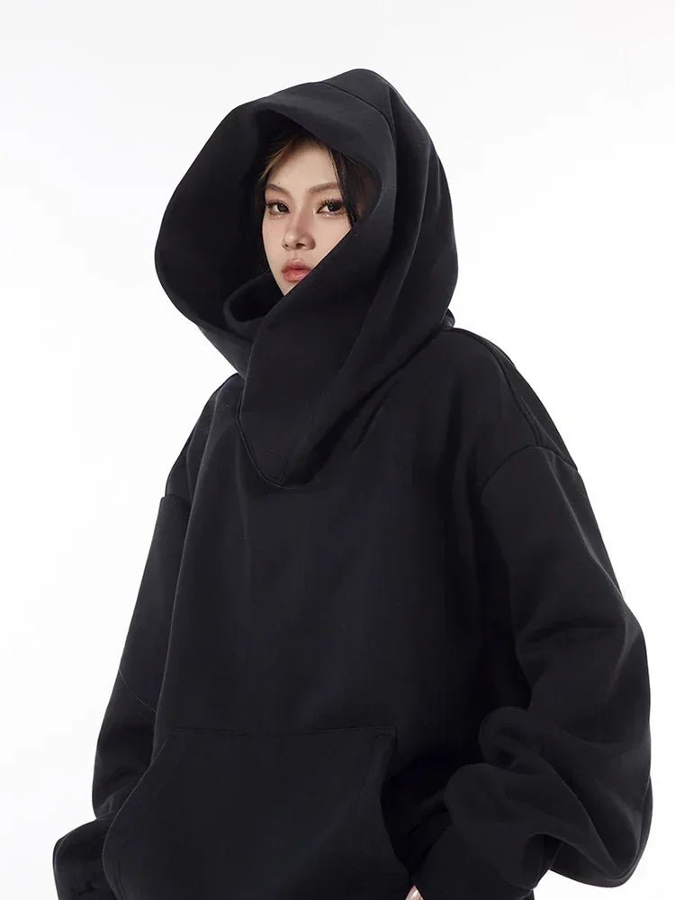 Ninja Turtleneck Hoodies For Men-Women Y2K Vintage Fleece Japanese Streetwear - Maxwell shop