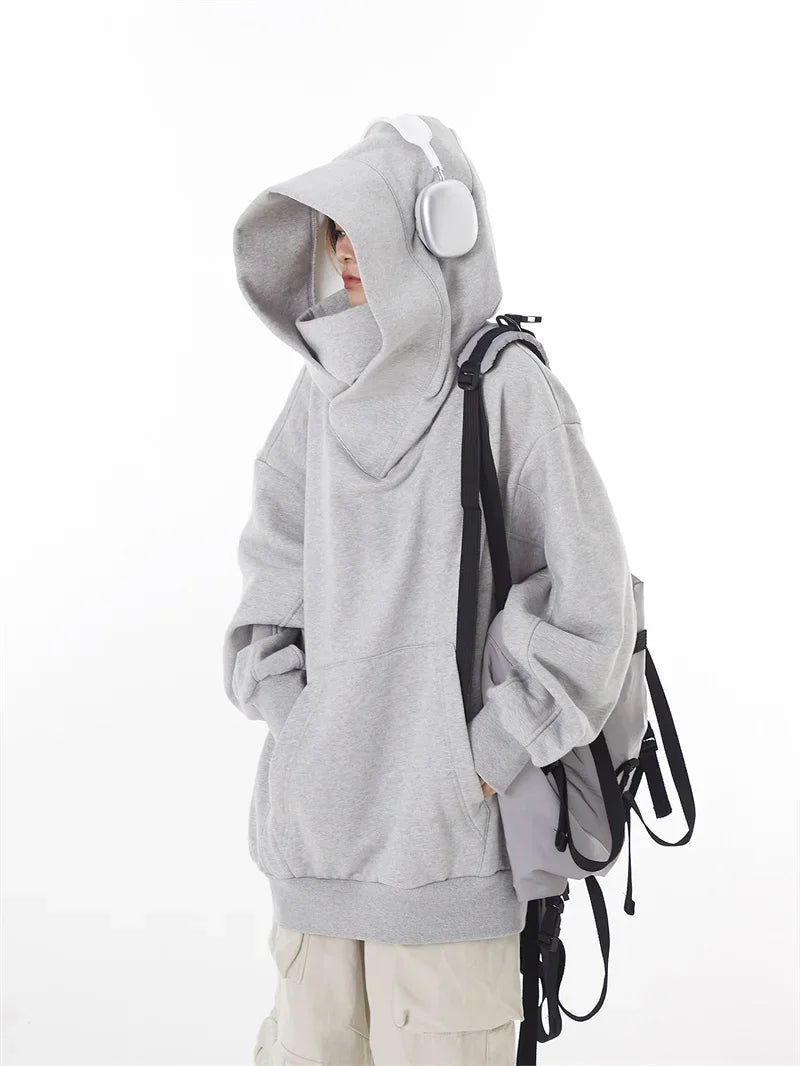 Ninja Turtleneck Hoodies For Men-Women Y2K Vintage Fleece Japanese Streetwear - Maxwell shop