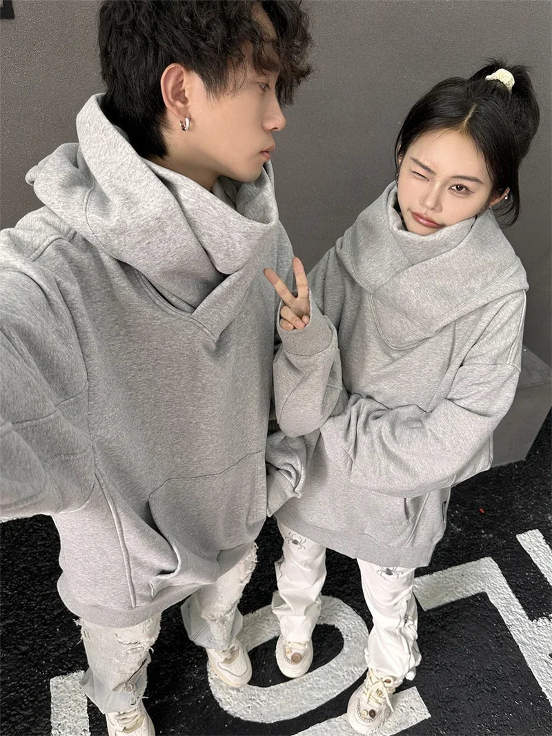Ninja Turtleneck Hoodies For Men-Women Y2K Vintage Fleece Japanese Streetwear - Maxwell shop