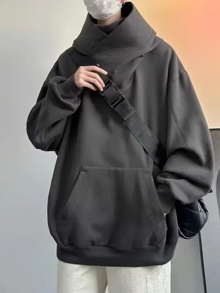 Ninja Turtleneck Hoodies For Men-Women Y2K Vintage Fleece Japanese Streetwear - Maxwell shop