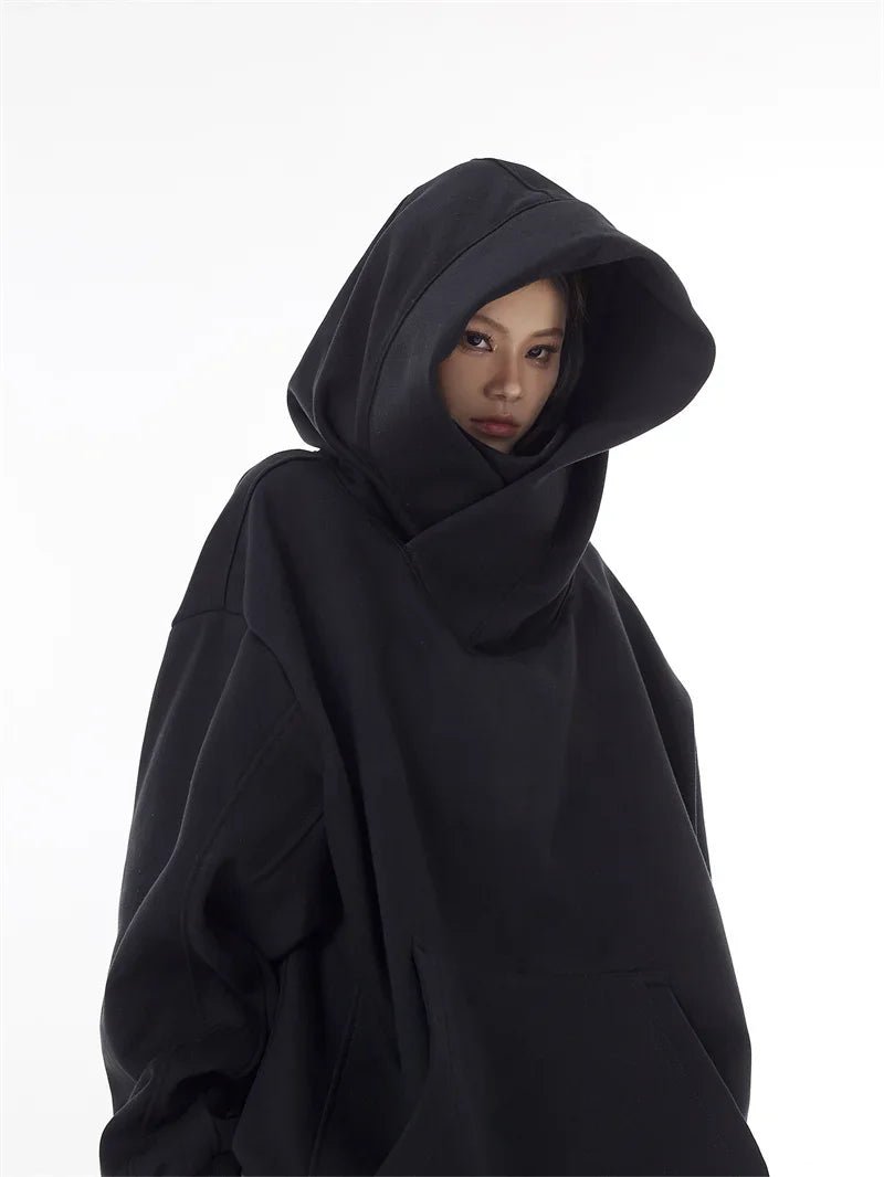 Ninja Turtleneck Hoodies For Men-Women Y2K Vintage Fleece Japanese Streetwear - Maxwell shop