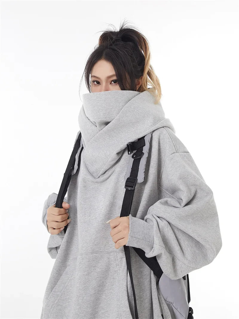 Ninja Turtleneck Hoodies For Men-Women Y2K Vintage Fleece Japanese Streetwear - Maxwell shop