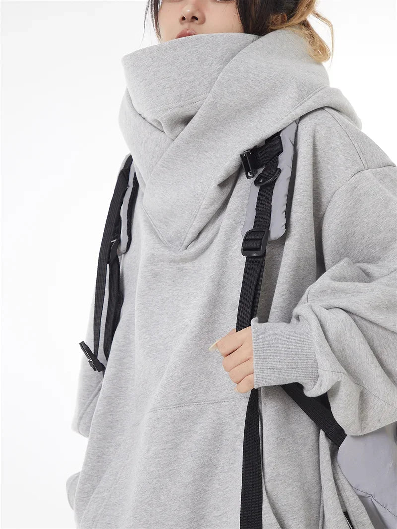 Ninja Turtleneck Hoodies For Men-Women Y2K Vintage Fleece Japanese Streetwear - Maxwell shop