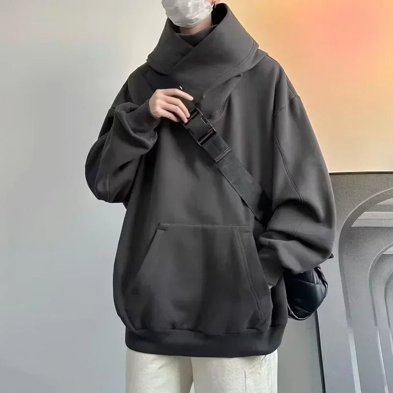 Ninja Turtleneck Hoodies For Men-Women Y2K Vintage Fleece Japanese Streetwear - Maxwell shop