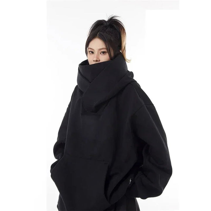 Ninja Turtleneck Hoodies For Men-Women Y2K Vintage Fleece Japanese Streetwear - Maxwell shop