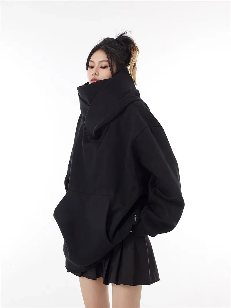 Ninja Turtleneck Hoodies For Men-Women Y2K Vintage Fleece Japanese Streetwear - Maxwell shop