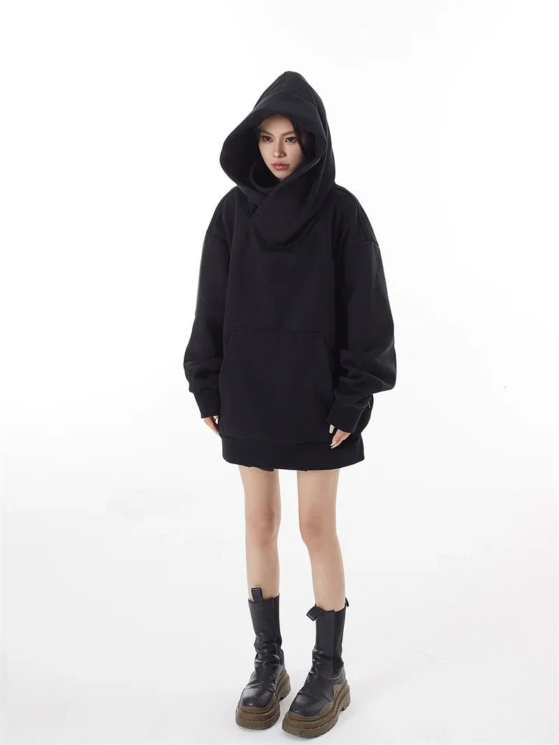 Ninja Turtleneck Hoodies For Men-Women Y2K Vintage Fleece Japanese Streetwear - Maxwell shop