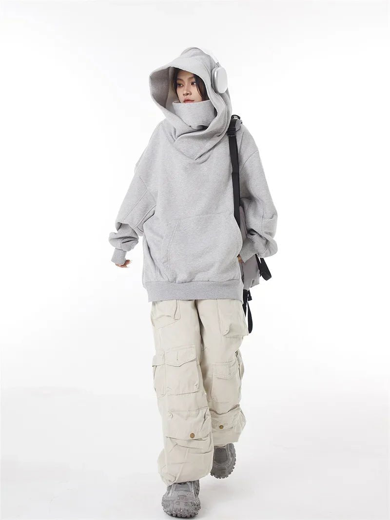Ninja Turtleneck Hoodies For Men-Women Y2K Vintage Fleece Japanese Streetwear - Maxwell shop
