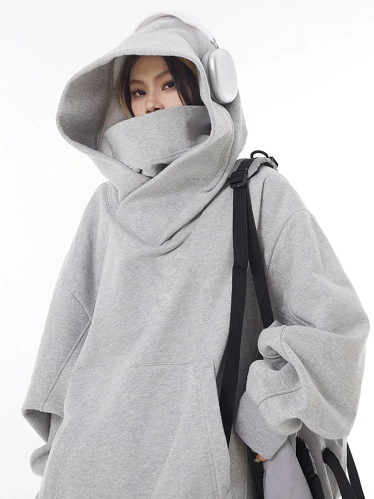 Ninja Turtleneck Hoodies For Men-Women Y2K Vintage Fleece Japanese Streetwear - Maxwell shop