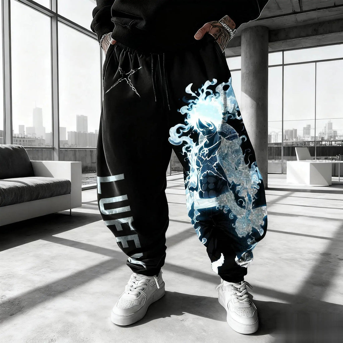 One Piece Luffy Mens Sweatpants Gym Sports Pants - Maxwell shop