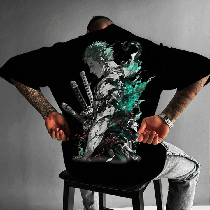 One Piece Zoro Anime Men's Short Sleeve T-shirt - Maxwell shop