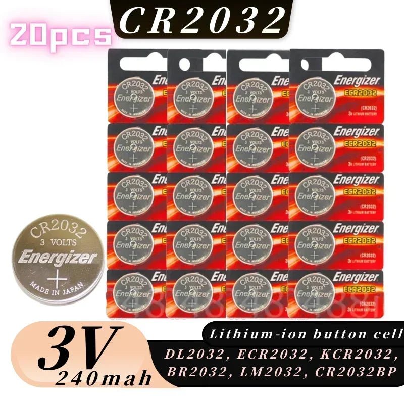Original 10-100pcs CR2032 DL2032 BR2032 5004LC cr 2032 3V Lithium Battery button - Maxwell shop