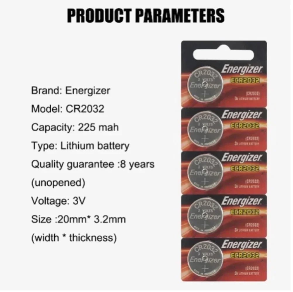 Original 10-100pcs CR2032 DL2032 BR2032 5004LC cr 2032 3V Lithium Battery button - Maxwell shop