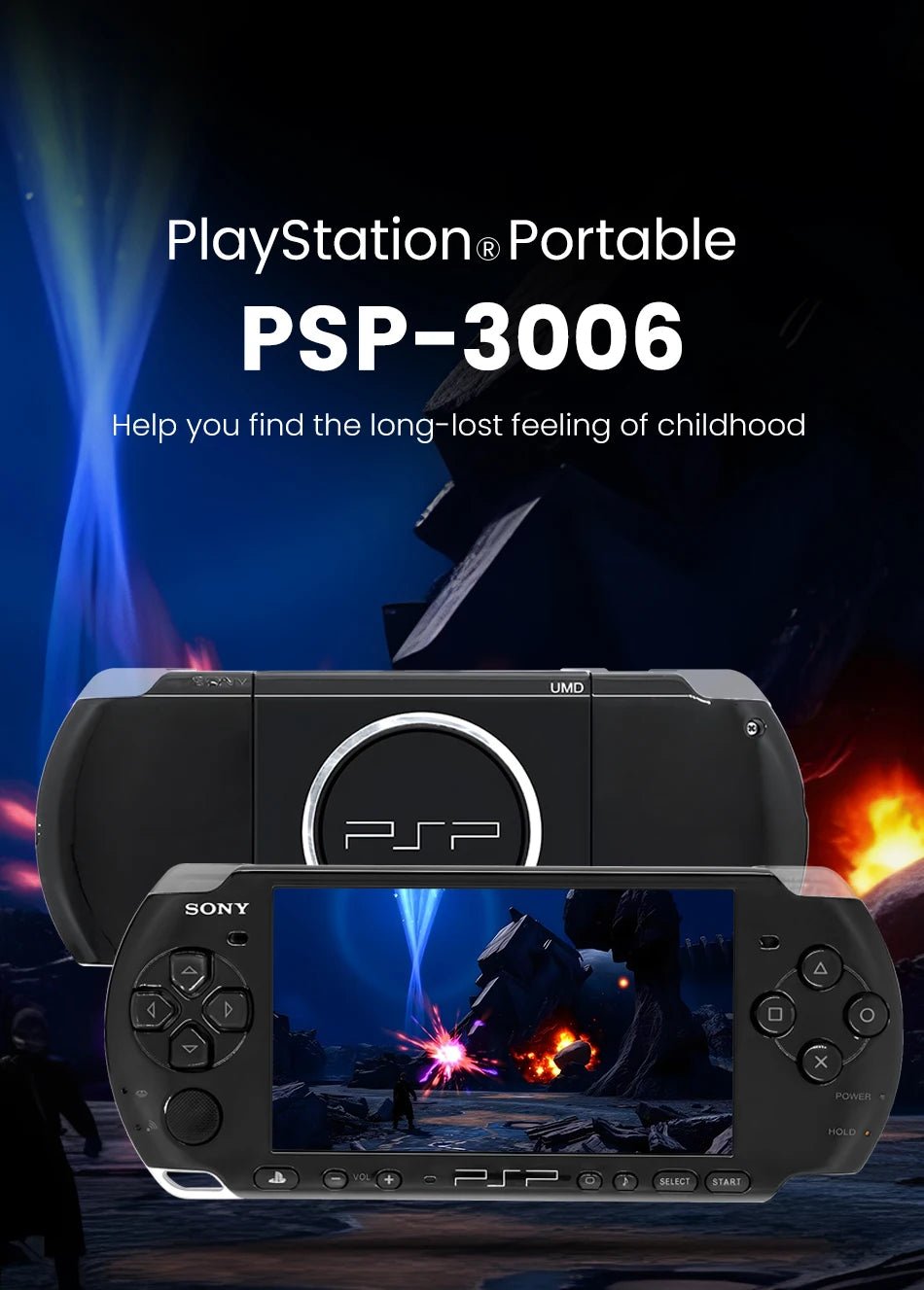 Original Sony PSP 3000 Handheld Game Console PlayStation Portable PSP-3006 Console - Maxwell shop