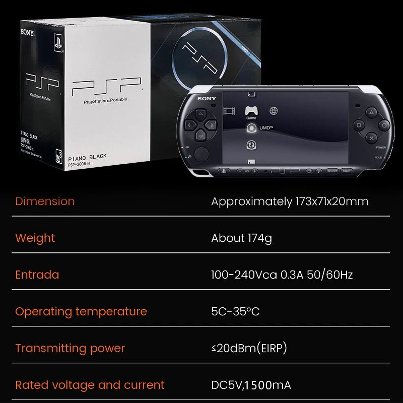 Original Sony PSP 3000 Handheld Game Console PlayStation Portable PSP-3006 Console - Maxwell shop