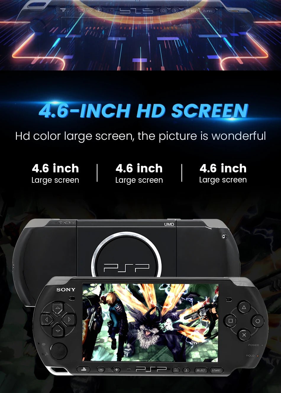 Original Sony PSP 3000 Handheld Game Console PlayStation Portable PSP-3006 Console - Maxwell shop