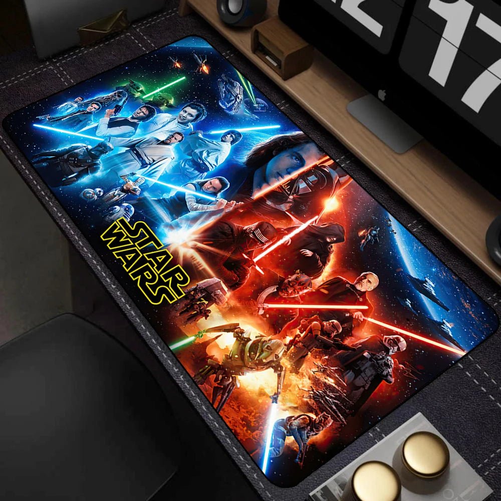 PC Gaming Non - slip Mouse Pad Lock Edge Keyboard Star Wars Mousepad - Maxwell shop