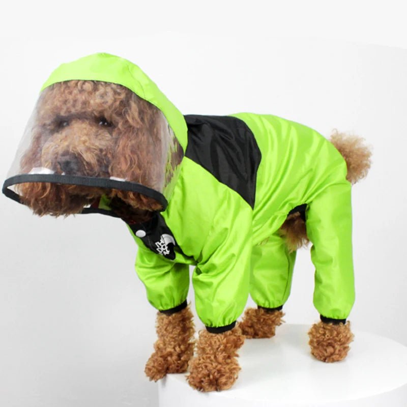 Pet Dog Raincoat The Dog Face Pet Clothes Jumpsuit Waterproof Dog Jacket Dogs - Maxwell shop
