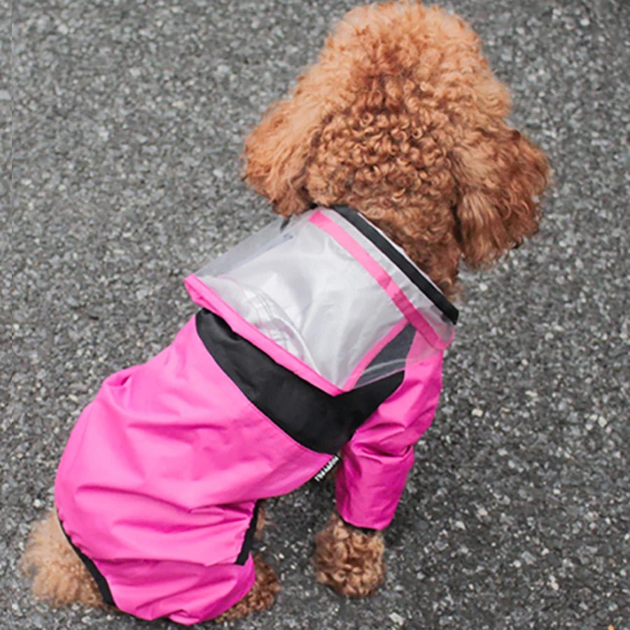 Pet Dog Raincoat The Dog Face Pet Clothes Jumpsuit Waterproof Dog Jacket Dogs - Maxwell shop